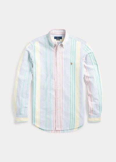 Polo Ralph Lauren Classic Fit Striped Skjorter Herre Danmark (HDMYB7512)